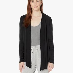 Splendid Black Open Front Cardigan Sweater Women's Size Small